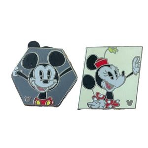 Disney Pin Trading (set of 2 Hidden Mickey Collection #1 and #2 out of 6)